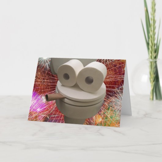 笑顔トイレ顔 カード (正面)