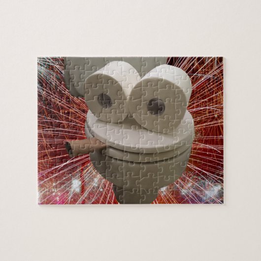 笑顔トイレ顔 ジグソーパズル (横)