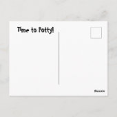 笑顔トイレ顔 ポストカード (裏面)