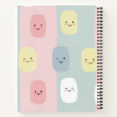 笑顔パステルパーソナライズされたスイーツかわいい ノートブック (裏面)