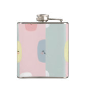 笑顔パステルパーソナライズされたスイーツかわいい フラスク (裏面)