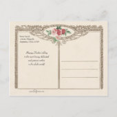 笑顔ビクトリアンの母と娘 シーズンポストカード (裏面)