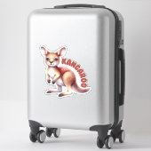 笑顔ベビーカンガルー子供部屋 シール (スーツケース)