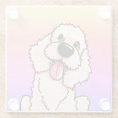 笑顔ラブラドール ガラスコースター (裏面)