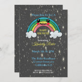 笑顔レインボーベビーシャワー招待状 招待状 (正面/裏面)