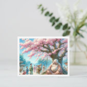 笑顔仏葉書 ポストカード (スタンド正面)