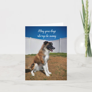 笑顔保で、あなたの日はいつも晴れていることを願う カード