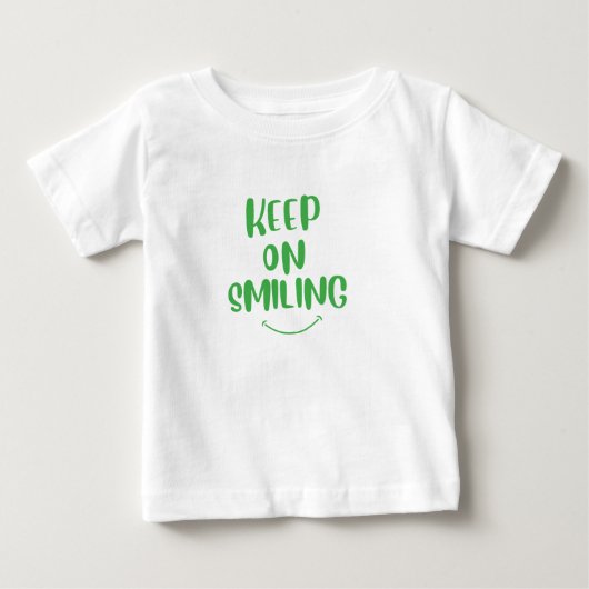 笑顔保で ベビーTシャツ (正面)