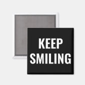 笑顔保、白黒磁石 マグネット (正面/裏面)