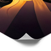 笑顔金ゴールドマンダラサンアイアート ポスター (角)