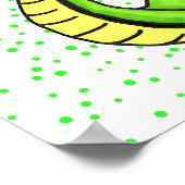 笑顔間抜け漫画のスネークポスター ポスター (角)