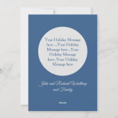 笑顔雪だるまウィンターホリデーグリーティングカード シーズンカード (裏面)