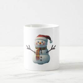 笑顔雪だるまマグカップ、クリスマスプレゼント コーヒーマグカップ