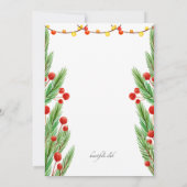 笑顔雪だるま招待状 招待状 (裏面)