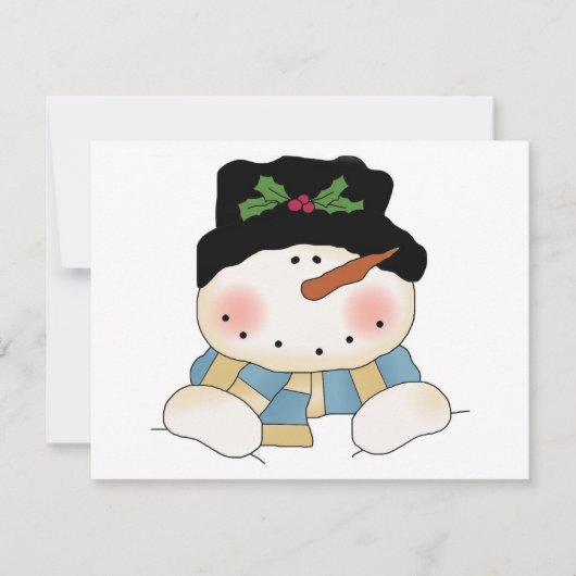 笑顔雪だるまTシャツとギフト (正面)