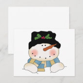 笑顔雪だるまTシャツとギフト (正面/裏面)