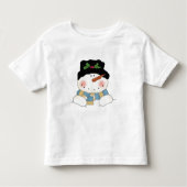 笑顔雪だるまTシャツとギフト トドラーTシャツ (正面)
