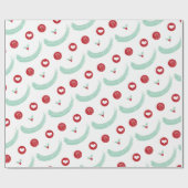 笑顔顔かわいい愛の平和の喜びカスタムギフトラップ ラッピングペーパー (フラット)