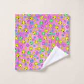 笑顔顔ケム5 バスタオルセット (ウォッシュタオル)