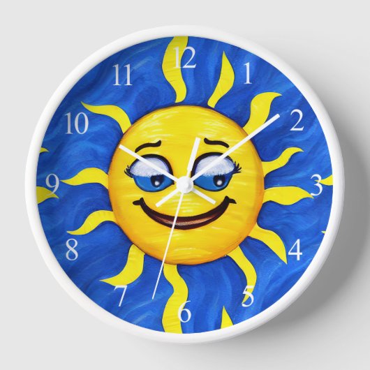 笑顔顔サニーサン 壁時計 (正面)