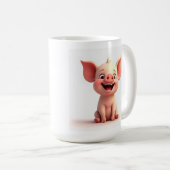 笑顔顔ベビーピグマグカップ コーヒーマグカップ (正面右)