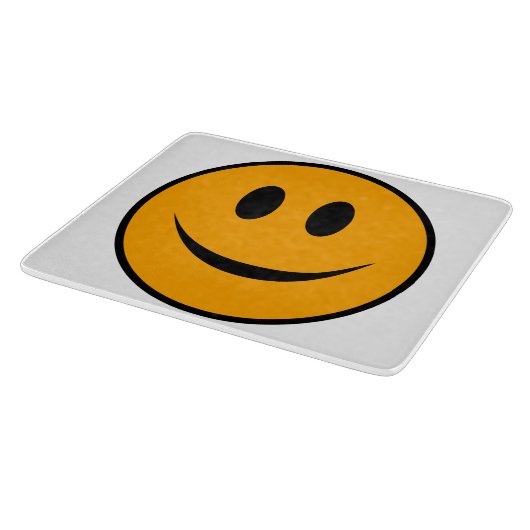 笑顔顔絵文字 カッティングボード (角)