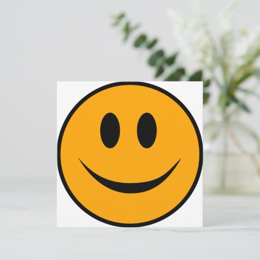 笑顔顔絵文字 カード (スタンド正面)