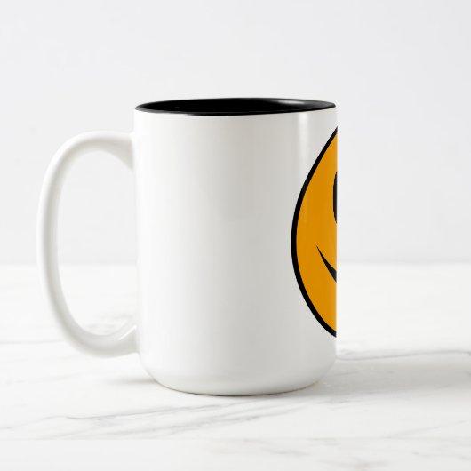 笑顔顔絵文字 ツートーンマグカップ (左)