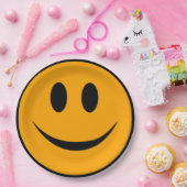 笑顔顔絵文字 ペーパープレート (パーティー)