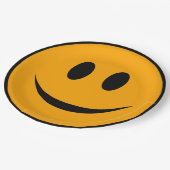 笑顔顔絵文字 ペーパープレート (アングル)