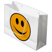 笑顔顔絵文字 ラージペーパーバッグ (正面アングル)