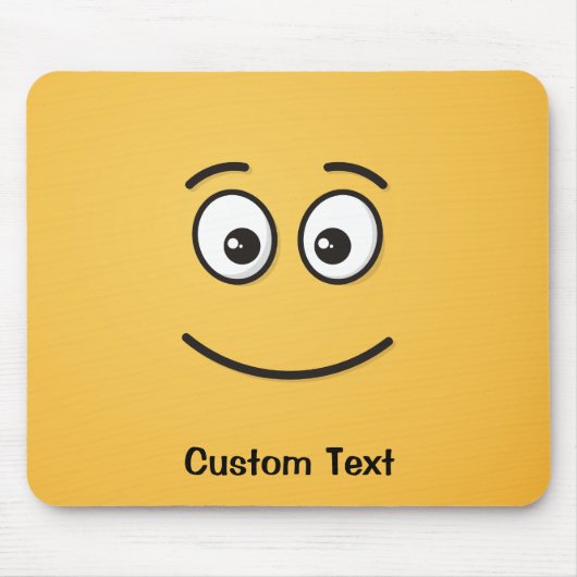 笑顔顔（目が開いた状態） マウスパッド (正面)