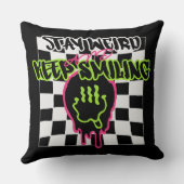 笑顔風変わりで保いる クッション (裏面)