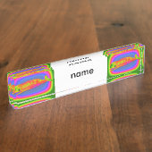 笑顔鯨表札 デスクネームプレート (側面)