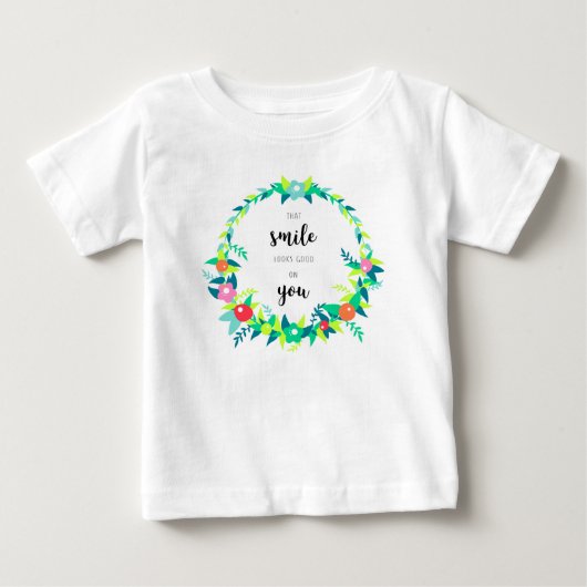 笑顔 ベビーTシャツ (正面)
