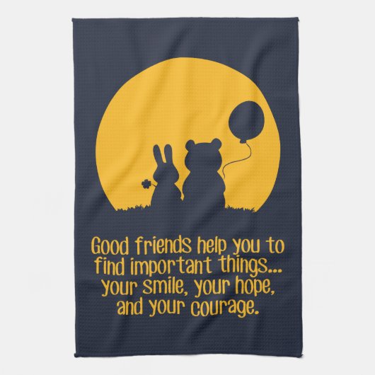 笑顔、希望、勇気 キッチンタオル (縦)