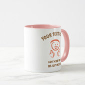 笑顔/笑う絵文字顔が親指を立てる。テンプレート. マグカップ (正面右)