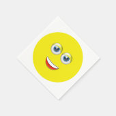 笑顔（絵文字） スタンダードカクテルナプキン (角)