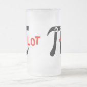 笑顔PI-LOTすりガラスのマグカップ フロストグラスビールジョッキ (中央)