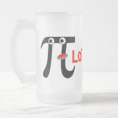 笑顔PI-LOTすりガラスのマグカップ フロストグラスビールジョッキ (左)