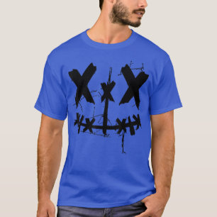 笑顔X顔笑いカッコいい顔目ハロー Tシャツ