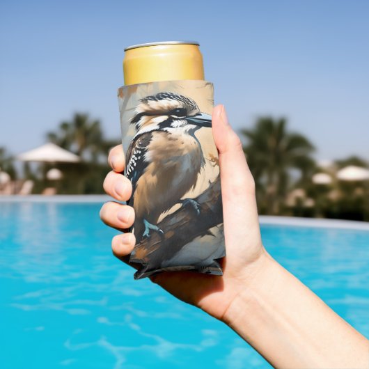 笑魅力的い：クーカブラの油絵を描 スリム缶クーラー (インサイチュ プール)