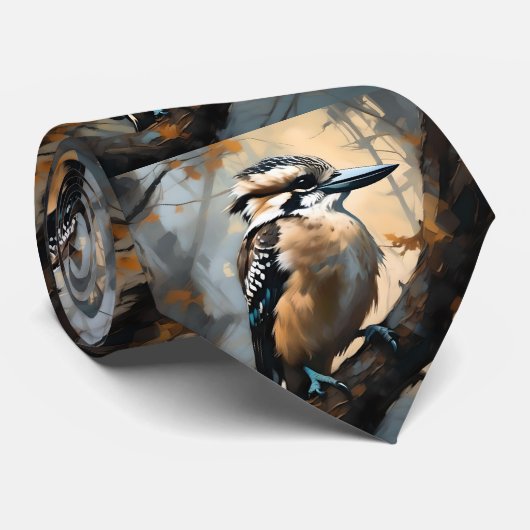 笑魅力的い：クーカブラの油絵を描 ネクタイ (ロール)