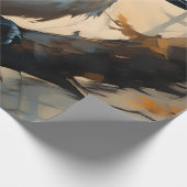 笑魅力的い：クーカブラの油絵を描 ラッピングペーパー (角)