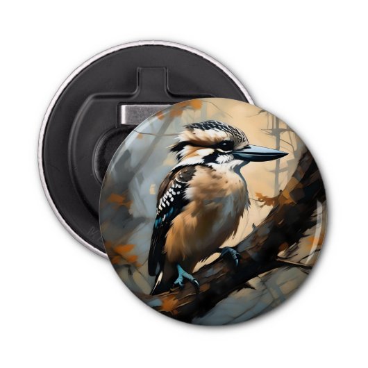 笑魅力的い：クーカブラの油絵を描 栓抜き (正面)