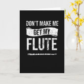 笛の演奏者の贈り物 |フルート・マーチングバンド・フルート奏者 カード (黄色い花)