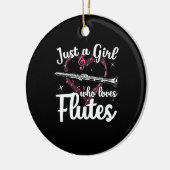 『笛好きの女の子』 セラミックオーナメント (左)