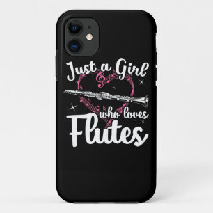 『笛好きの女の子』 iPhone 11 ケース