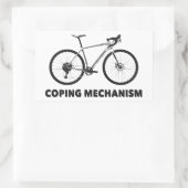 笠木機構自転車 長方形シール (バッグ)