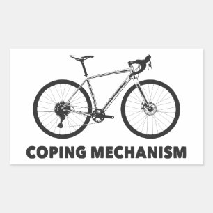 笠木機構自転車 長方形シール